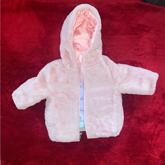 Wonder Nation Baby & Toddler Girls Reversible Bubble Jacket - Picture 7 of 8